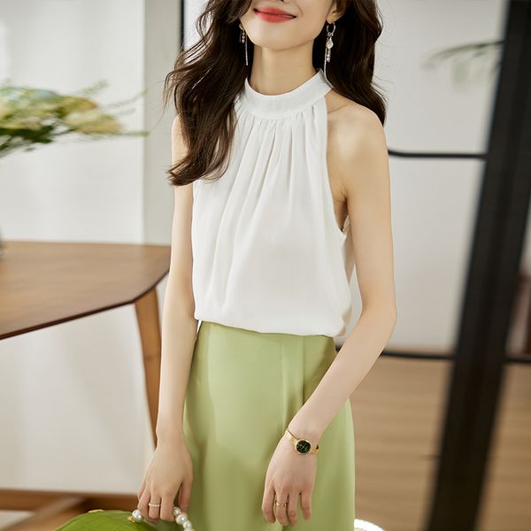 Korean style Summer Chiffon Sleeveless Fashion Top