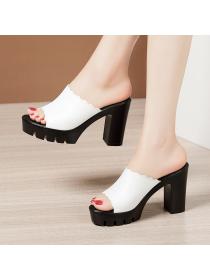Fashion thick crust slippers summer platform for women