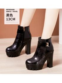 Embossing short boots autumn and winter boots for women