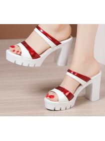 Outlet Fashion Thick&High Heel Casual Sandal 