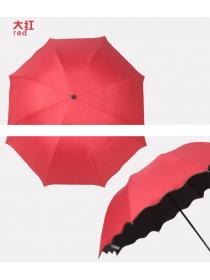 Fashion style Sunproof Fold Ladies Portable umbrella
