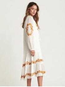 Summer Fashion Floral Embroidery Loose-fitting Dress #51