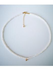 Natrual Pearl Fine silver Fashion Necklace