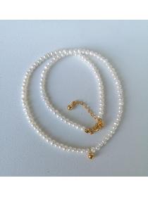 Natrual Pearl Fine silver Fashion Necklace 
