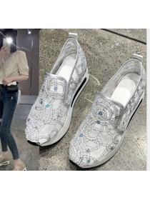 Unique Transparent Lace High-rise Sneakers