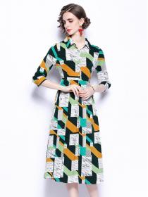 Korean Style Doll Collars Show Waist Dress
