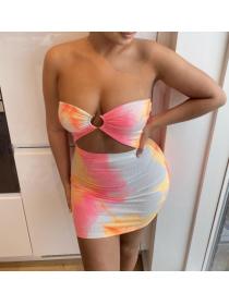 Outlet hot style Off shoulder Sexy Slim Tube Dress
