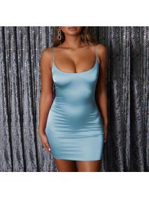 Outlet hot style Sexy Evening Party Plain Slim Straps&Tube Dress 
