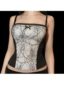 Outlet hot style Spider Web Sexy Lace Slim Camisole