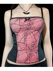 Outlet hot style Spider Web Sexy Lace Slim Camisole 