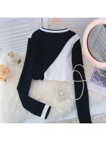 Outlet Slim long sleeve sweater all-match tops for women