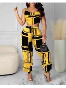Outlet Printing fashion sexy long pants a set for women