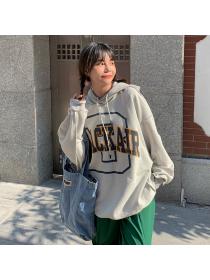 Outlet Large yard loose wear hooded autumn hoodie