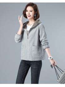 Outlet Corduroy Korean style loose jacket for women