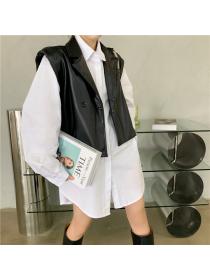 Outlet Autumn loose business suit Casual small vest 2pcs set