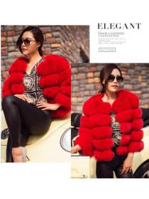 Outlet Wholesale Women imitation fox fur coat