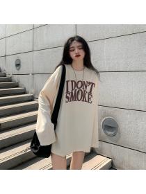 Outlet All-match autumn loose classic letters hoodie for women