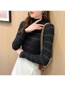 Outlet Autumn and winter stripe sweater for women