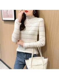 Outlet Autumn and winter stripe sweater for women