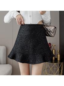 New Style Fishtail High Waist Sequins Short Skirt