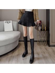 New Style Fishtail High Waist Sequins Short Skirt 