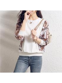 Outlet Elasticity bat sleeve sweater Casual hoodie for women