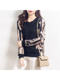 Outlet Elasticity bat sleeve sweater Casual hoodie for women