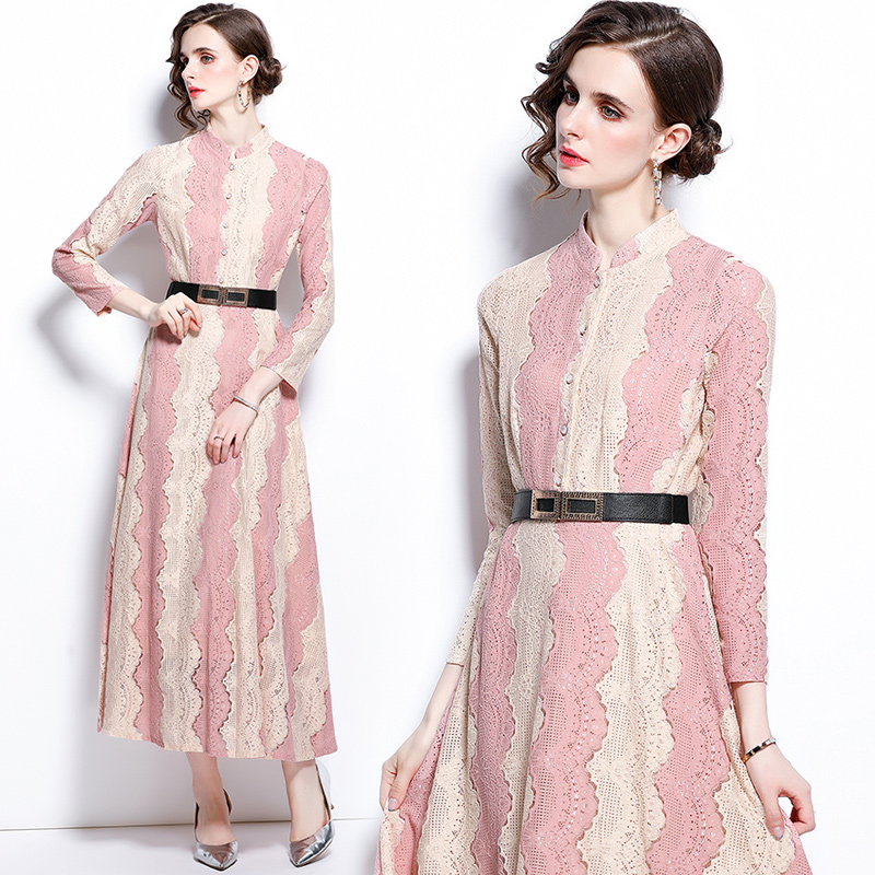 Outlet Lace embroidery dress
