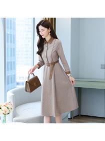 Outlet Long sleeve spring and autumn autumn dress for women
