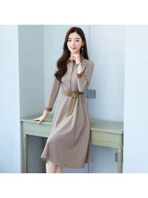 Outlet Long sleeve spring and autumn autumn dress for women