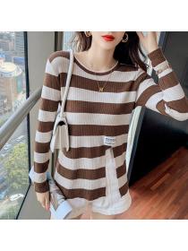 Outlet Long summer long sleeve shirts loose lazy sweater for women