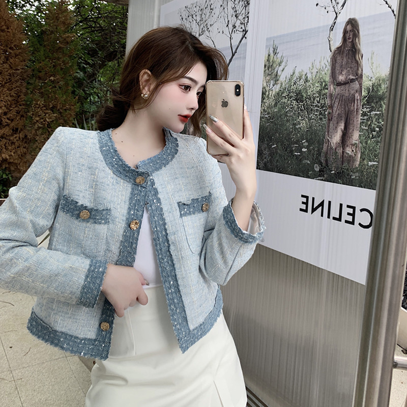 Outlet Coarse flower mixed colors fashion coat
