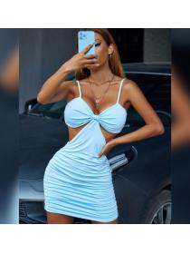 Outlet hot style Summer Fashion V-neck Sexy Backless Dress 
