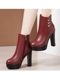  Outlet Hot selling  Thick Flatform High heels Boots