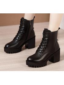 Outlet Cool Thick Flatform High heels Boots