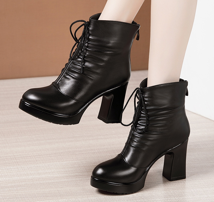 Outlet Fashionable Thick Flatform High heels Cool Boots