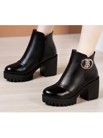 Outlet Hot shoe Thick Flatform High heels Boots