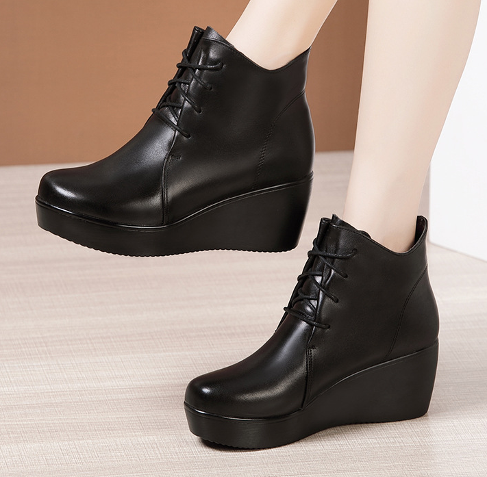 Outlet Lastest Wedge  Thick Flatform  Boots