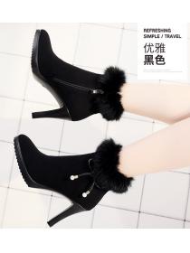 Outlet Winter new Thick Flatform High heels Boots