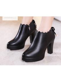 Outlet autumn and winter waterproof platform female professional high-heel (8.5 cm) work shoes