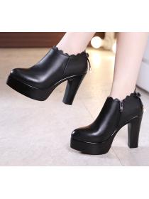 Outlet autumn and winter waterproof platform female professional high-heel (8.5 cm) work shoes