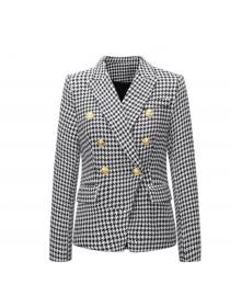 Outlet Autumn and winter fashionable plaid outside Blazer