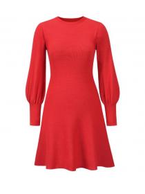 Outlet large size women's autumn and winter new skirt slim  temperament bottom knitting wool dress