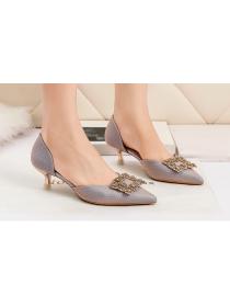 Outlet Korean  fashion pointed shallow mouth high heels sexy thin thin heel women's shoes