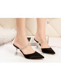 Outlet Korean fashion shallow mouth high heels  sandals thin heels  women's shoes