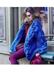 Outlet winter new style warm sweater coat knitting cardigan for women
