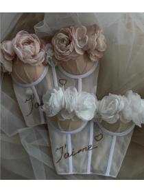 Outlet Fashionable Corset with flower