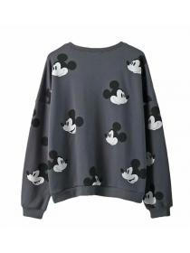 Outlet Stylish Cartoon Printed Winter new Round-neck Hoodies 