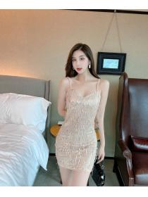 Outlet Sling package hip sequins sexy dress