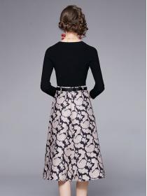 On Sale Pure Color Simple Top+Tall Waist Fashion Skirt 